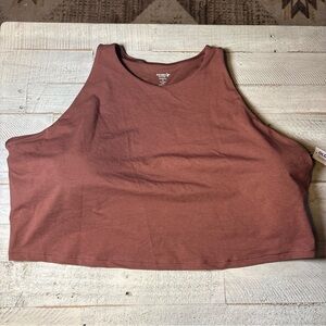 Old Navy Active Powerchill Light Support Padded Bra Go Dry Rust  4X